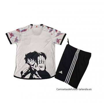 1ª Camiseta Japon Anime Piece Luffy Nino 2025 Blanco