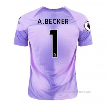 1ª Camiseta Liverpool Portero Jugador A.Becker 2022-2023 1ª Camiseta Liverpool Portero Jugador A.Becker 2022-2023