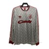 2ª Camiseta Liverpool Manga Larga Retro 1989-1991 2ª Camiseta Liverpool Manga Larga Retro 1989-1991
