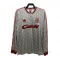 2ª Camiseta Liverpool Manga Larga Retro 1989-1991