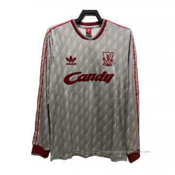 2ª Camiseta Liverpool Manga Larga Retro 1989-1991 2ª Camiseta Liverpool Manga Larga Retro 1989-1991