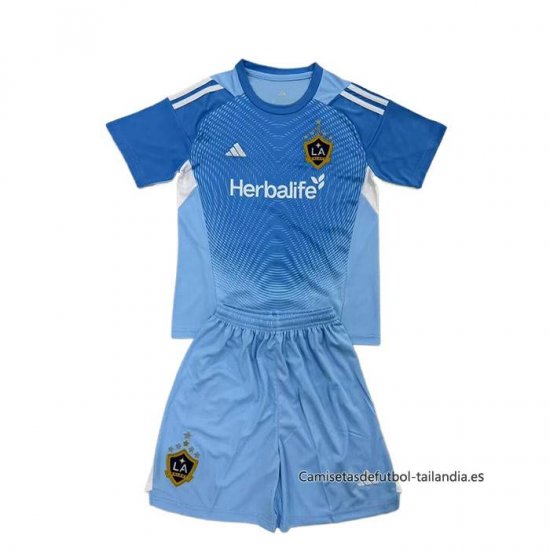 Camiseta Los Angeles Galaxy Portero Nino 2025 Azul - Haga un click en la imagen para cerrar