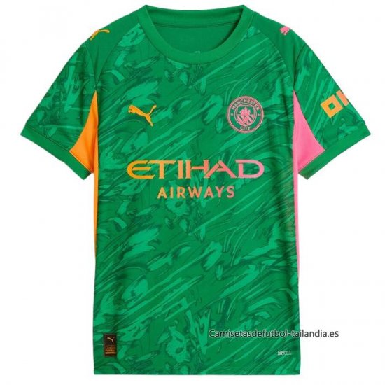 Camiseta Manchester City Portero 2025-2026 Verde - Haga un click en la imagen para cerrar