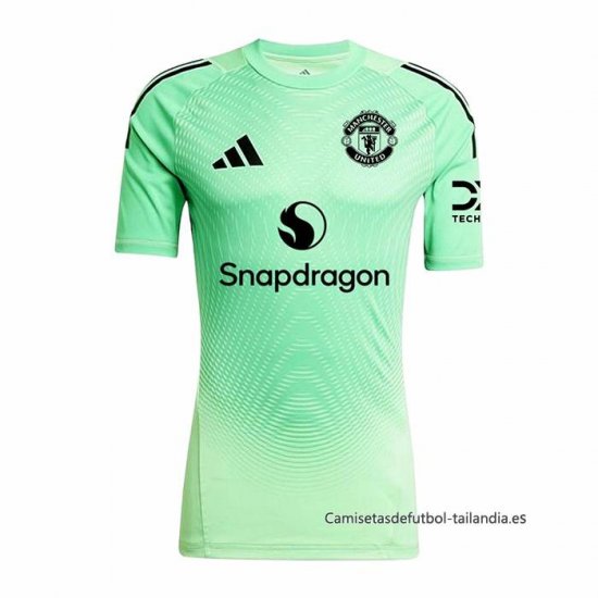 Camiseta Manchester United Portero 2025-2026 Verde - Haga un click en la imagen para cerrar
