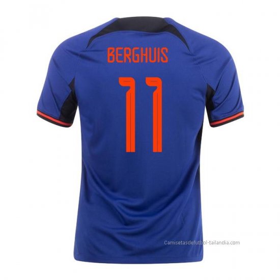 2ª Camiseta Paises Bajos Jugador Berghuis 2022 - Haga un click en la imagen para cerrar