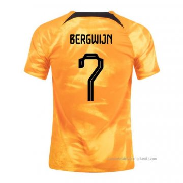 1ª Camiseta Paises Bajos Jugador Bergwijn 2022 1ª Camiseta Paises Bajos Jugador Bergwijn 2022