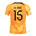 1ª Camiseta Paises Bajos Jugador De Roon 2022