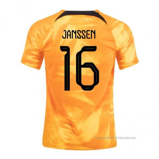1ª Camiseta Paises Bajos Jugador Janssen 2022 - Haga un click en la imagen para cerrar