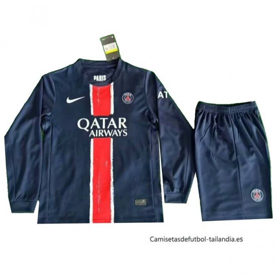 1ª Camiseta Paris Saint-Germain Manga Larga Nino 2024-2025 - Haga un click en la imagen para cerrar