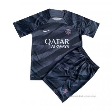 Camiseta Paris Saint-Germain Portero Nino 2023-2024 Negro Camiseta Paris Saint-Germain Portero Nino 2023-2024 Negro