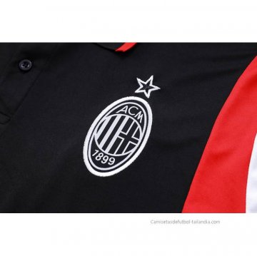 Camiseta Polo del AC Milan 2023-2024 Negro