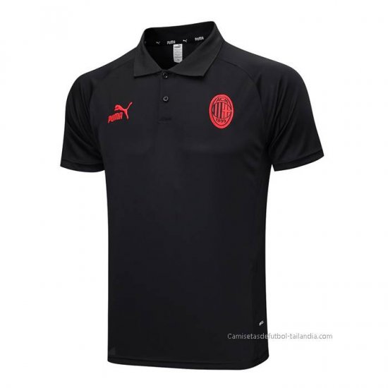 Camiseta Polo del AC Milan 2023-2024 Negro - Haga un click en la imagen para cerrar