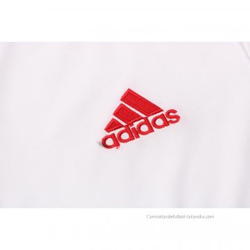 Camiseta Polo del Manchester United 2021-2022 Blanco y Rojo