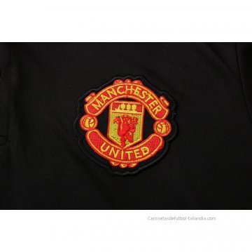 Camiseta Polo del Manchester United 2022-2023 Negro