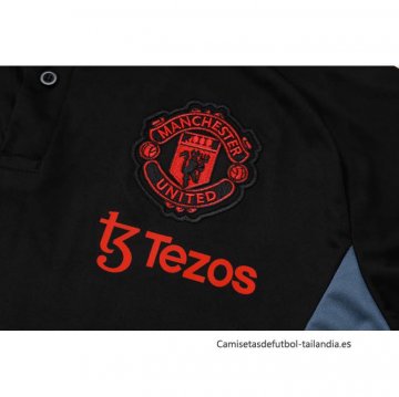 Camiseta Polo del Manchester United 2024-2025 Negro