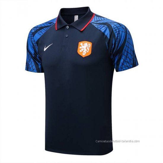 Camiseta Polo del Paises Bajos 2022-2023 Azul - Haga un click en la imagen para cerrar