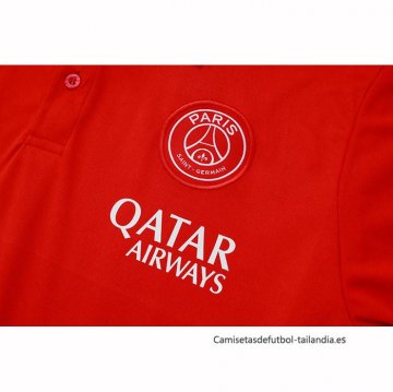 Camiseta Polo del Paris Saint-Germain 2024-2025 Rojo