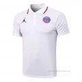 Camiseta Polo del Paris Saint-Germain Jordan 2021-2022 Blanco
