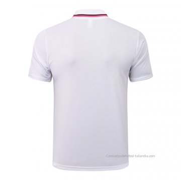 Camiseta Polo del Paris Saint-Germain Jordan 2021-2022 Blanco