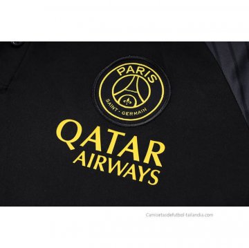 Camiseta Polo del Paris Saint-Germain Jordan 2023-2024 Negro