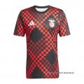 Camiseta Pre Partido del Benfica 2025-2026 Negro Rojo
