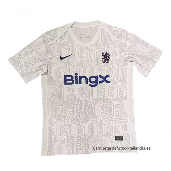 Camiseta Pre Partido del Chelsea 2025-2026 Blanco - Haga un click en la imagen para cerrar