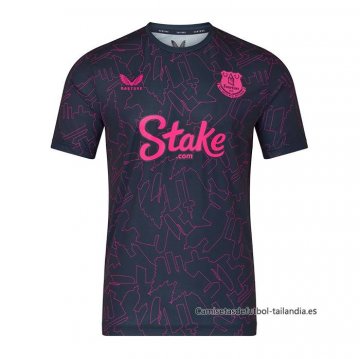 Camiseta Pre Partido del Everton 2025-2026 Azul Rosa Camiseta Pre Partido del Everton 2025-2026 Azul Rosa