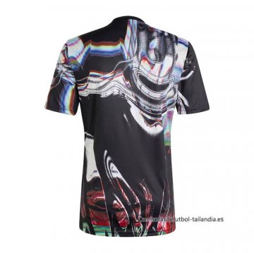 Camiseta Pre Partido del Manchester United 2025-2026 Negro Blanco