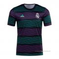 Camiseta Pre Partido del Real Madrid 2022 Verde y Purpura