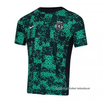 Camiseta Pre Partido del Sporting 2024 Verde