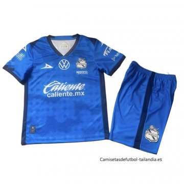 Camiseta Puebla Portero Nino 2025-2026 Azul