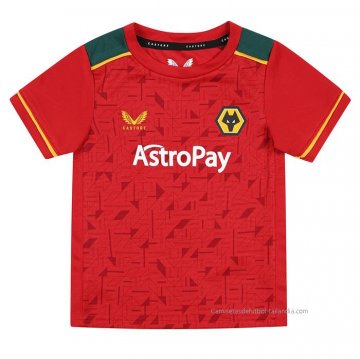 2ª Camiseta Wolves Nino 2023-2024