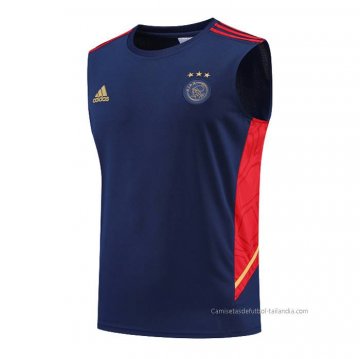 Camiseta de Entrenamiento Ajax Sin Mangas 2022-2023 Azul Camiseta de Entrenamiento Ajax Sin Mangas 2022-2023 Azul