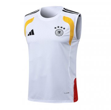 Camiseta de Entrenamiento Alemania Sin Mangas 2025-2026 Blanco Camiseta de Entrenamiento Alemania Sin Mangas 2025-2026 Blanco
