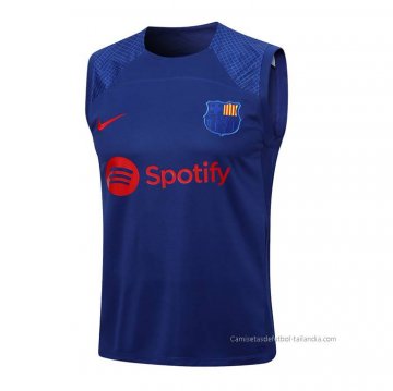 Camiseta de Entrenamiento Barcelona Sin Mangas 2023-2024 Azul Camiseta de Entrenamiento Barcelona Sin Mangas 2023-2024 Azul
