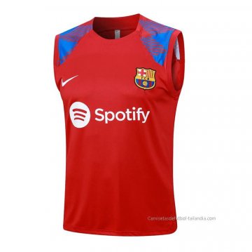 Camiseta de Entrenamiento Barcelona Sin Mangas 2023-2024 Rojo Camiseta de Entrenamiento Barcelona Sin Mangas 2023-2024 Rojo