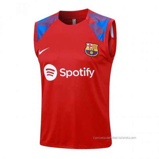 Camiseta de Entrenamiento Barcelona Sin Mangas 2023-2024 Rojo - Haga un click en la imagen para cerrar