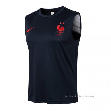 Camiseta de Entrenamiento Francia Sin Mangas 2021-2022 Azul Camiseta de Entrenamiento Francia Sin Mangas 2021-2022 Azul