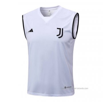 Camiseta de Entrenamiento Juventus Sin Mangas 2023-2024 Blanco Camiseta de Entrenamiento Juventus Sin Mangas 2023-2024 Blanco