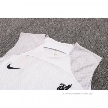 Camiseta de Entrenamiento Liverpool Sin Mangas 2022-2023 Blanco