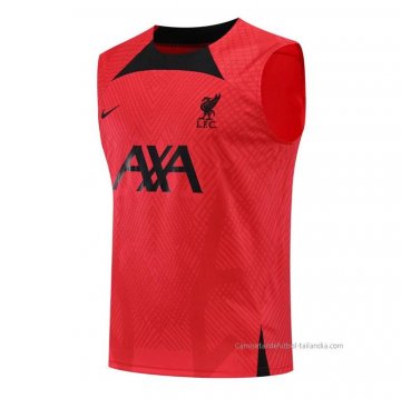 Camiseta de Entrenamiento Liverpool Sin Mangas 2022-2023 Rojo Camiseta de Entrenamiento Liverpool Sin Mangas 2022-2023 Rojo