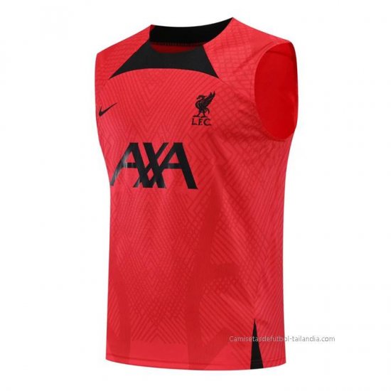 Camiseta de Entrenamiento Liverpool Sin Mangas 2022-2023 Rojo - Haga un click en la imagen para cerrar