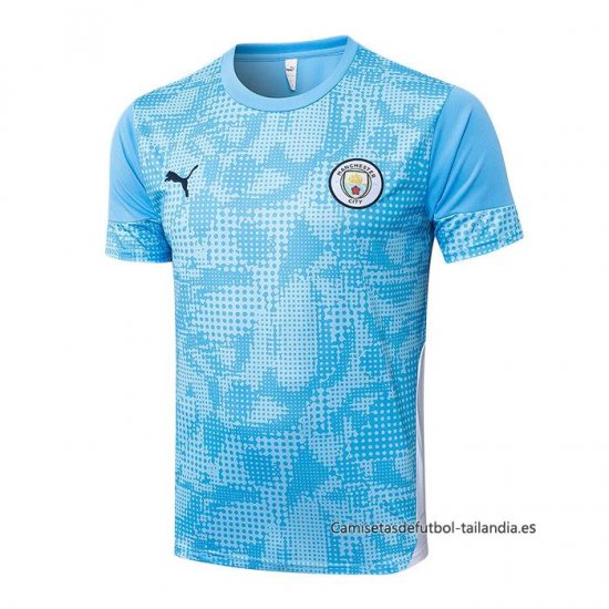 Camiseta de Entrenamiento Manchester City 2025-2026 Azul - Haga un click en la imagen para cerrar
