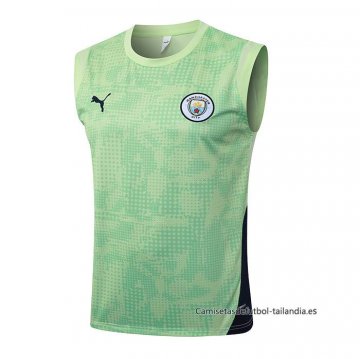 Camiseta de Entrenamiento Manchester City Sin Mangas 2025-2026 Verde