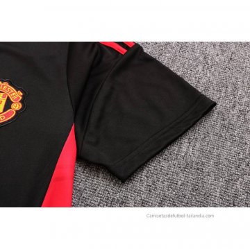 Camiseta de Entrenamiento Manchester United 2022-2023 Negro