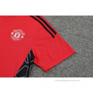 Camiseta de Entrenamiento Manchester United 2022-2023 Rojo