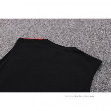 Camiseta de Entrenamiento Manchester United Sin Mangas 2022-2023 Negro