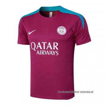 Camiseta de Entrenamiento Paris Saint-Germain 2024-2025 Purpura Camiseta de Entrenamiento Paris Saint-Germain 2024-2025 Purpura