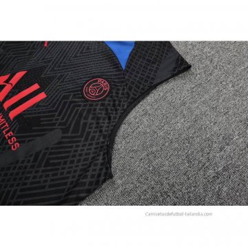 Camiseta de Entrenamiento Paris Saint-Germain Jordan Sin Mangas 2022-2023 Negro