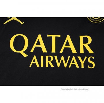 Camiseta de Entrenamiento Paris Saint-Germain Jordan Sin Mangas 2023-2024 Negro